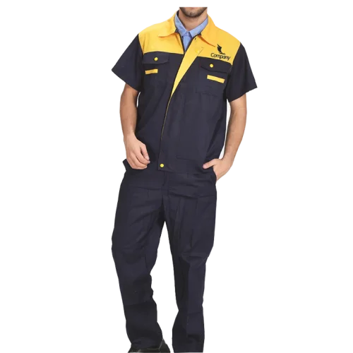 Two-Tone Industrial Workwear Uniform Black & Yellow